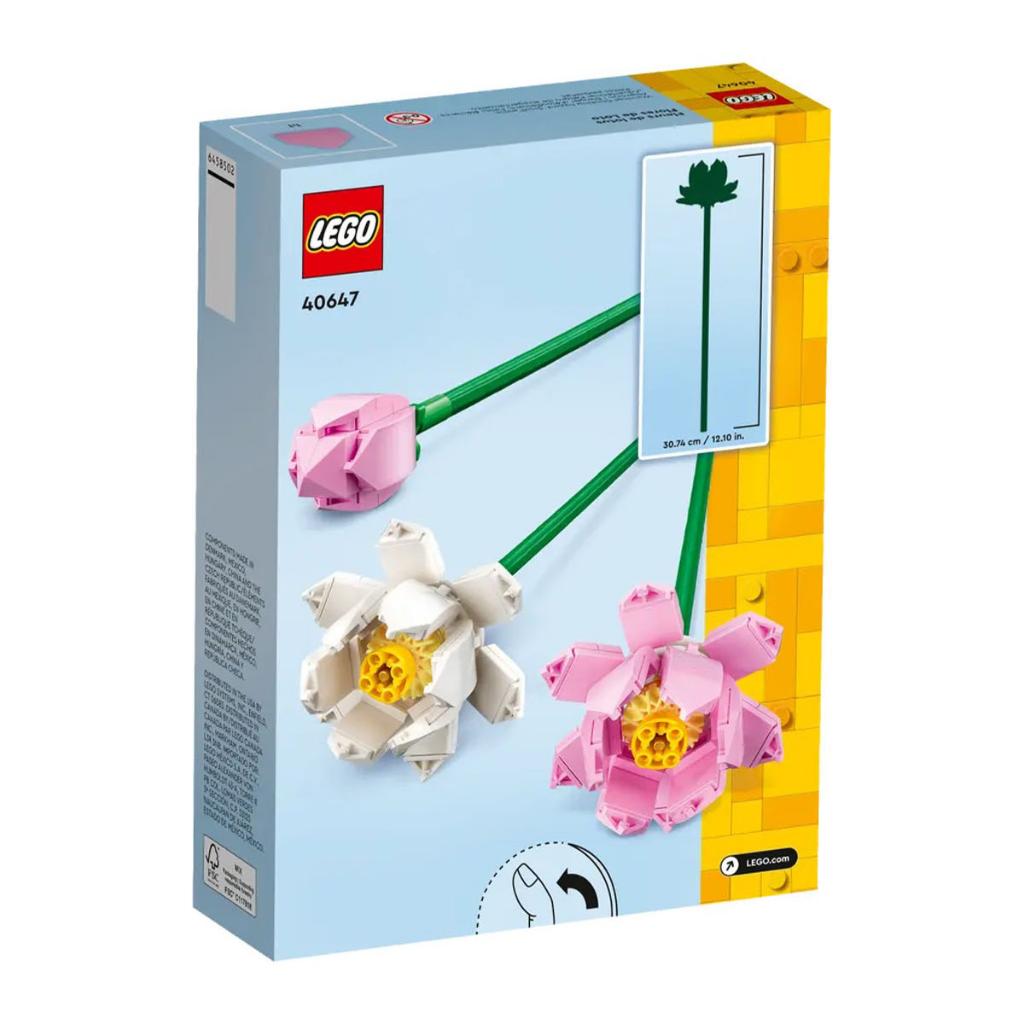 LEGO® Iconic Lotus Çiçekleri 40647 - Dekoratif, Koleksiyonluk ve Sergilenebilir Çiçek Modeli Yapım Seti (220 Parça)