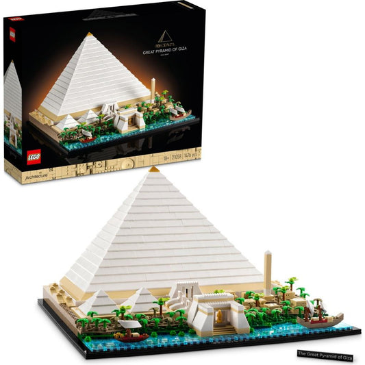 LEGO® Architecture Mimari Simgeler Koleksiyonu: Keops Piramidi 21058 - Yetişkinler Için Koleksiyonluk Model Yapım Seti (1476 Parça)