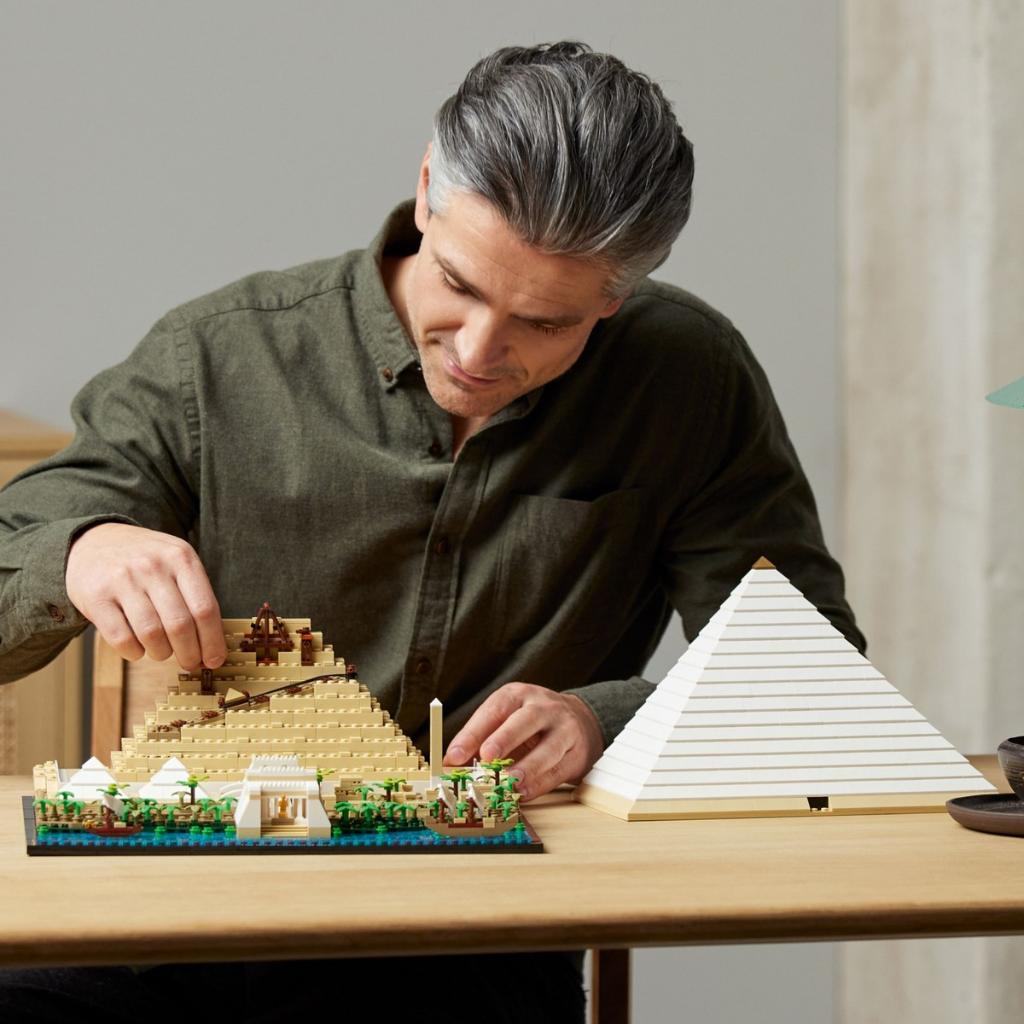 LEGO® Architecture Mimari Simgeler Koleksiyonu: Keops Piramidi 21058 - Yetişkinler Için Koleksiyonluk Model Yapım Seti (1476 Parça)