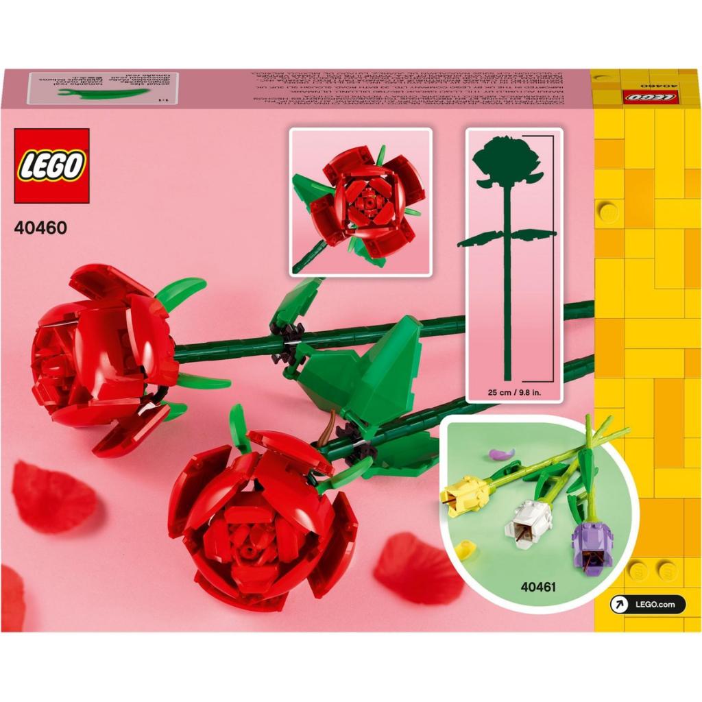 LEGO® Iconic Gül 40460 - Dekoratif, Koleksiyonluk ve Sergilenebilir Çiçek Modeli Yapım Seti (120 Parça)