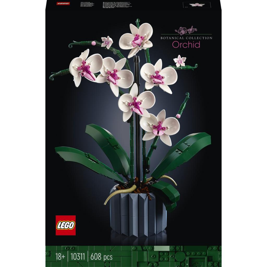 LEGO® Icons Orkide 10311 - Yetişkinler İçin Dekoratif, Koleksiyonluk ve Sergilenebilir Çiçek Modeli Yapım Seti (608 Parça)