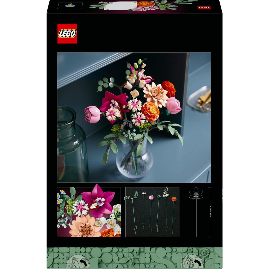 LEGO LEGO® Botanicals Pembe Çiçek Buketi 10342 - Yetişkinler için Dekoratif Çiçek Yapım Seti (749 Parça)